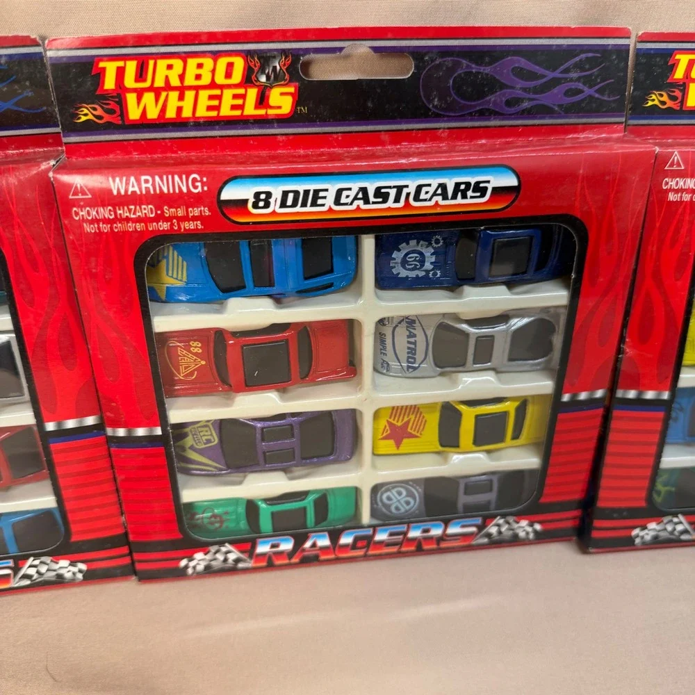 Vintage Turbo Wheels Racers Die Cast Cars 8 Pack 4 Lot Greenbrier International